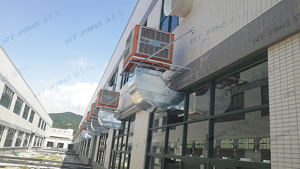 珠海纖科工業(yè)車間通風(fēng)降溫解決方案-扇機組合