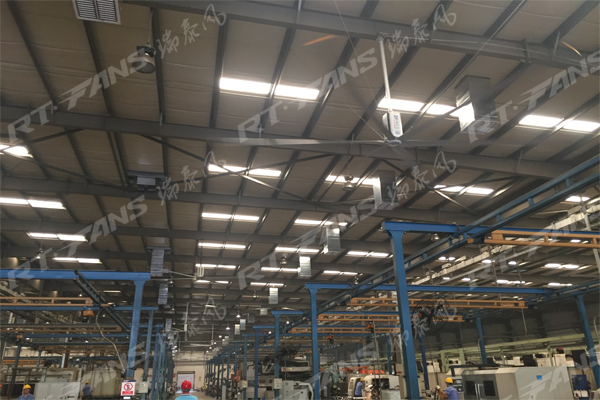 瑞泰風(fēng)廠房車間通風(fēng)降溫設(shè)備廠家案例實拍圖